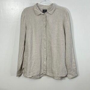 J Crew Baird McNutt Wren Slim Fit Linen Button-Down Shirt - Beige